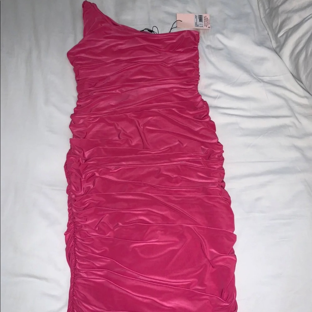 Missguided Tall Slinky One Shoulder Mini